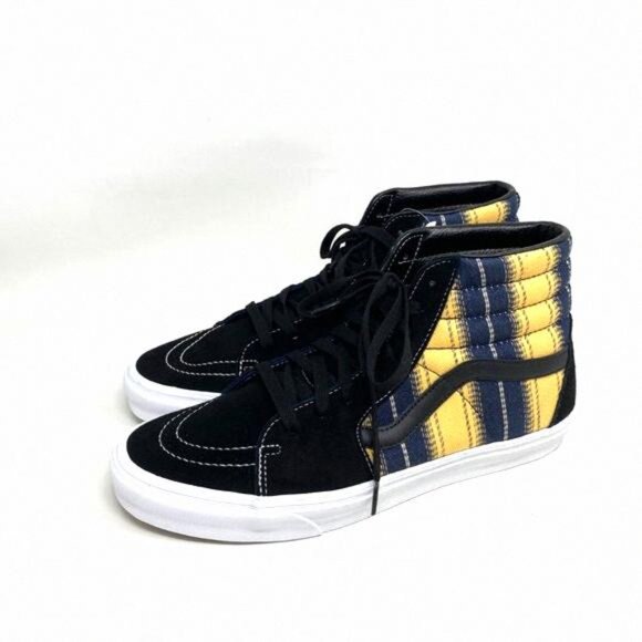 💖MEGA SALE💖VANS SK8-HI Denim Womens Stripes s Black VN0A4BV6TRM Canvas - Picture 8 of 11